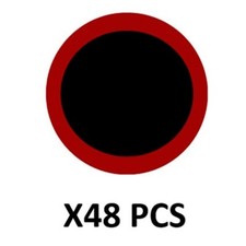 Rustine vulcanisante diamètre 2,5 cm (48 pièces) - GRATTOIRE ET COLLE NON FOURNI