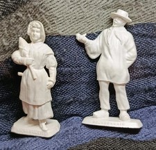 Figurines Mokarex - Couple Bourbonnais - Plastique - Années 60 - 2eme Série 