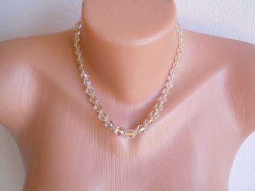 Collier verre maille à - en,