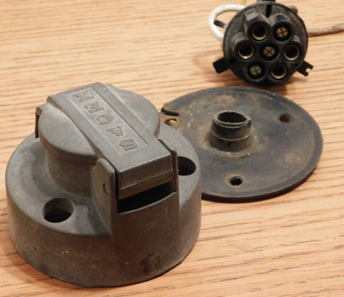 Vintage couvercle prise alu - couvercle,