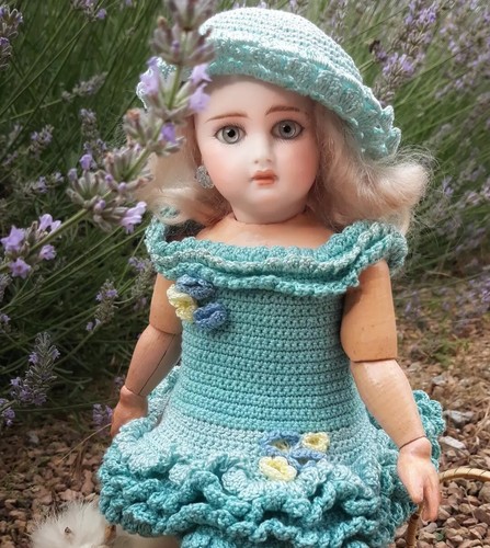 Poupée ancienne robe pour - poupée,