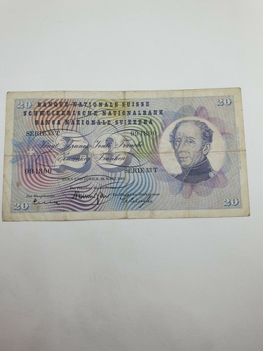 Billet francs suisse 1963 - francs,