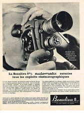 PUBLICITE ADVERTISING  1963    BEAULIEU    8mm automatic  caméra