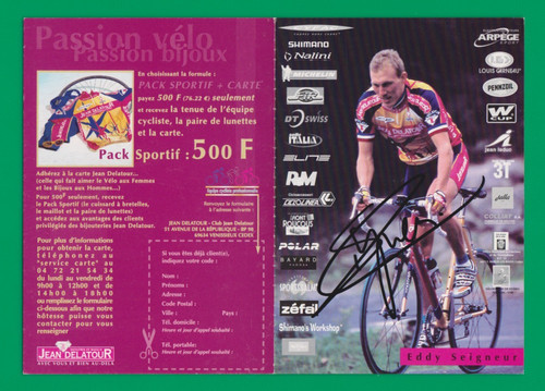 Cyclisme carte cycliste eddy - cyclisme,