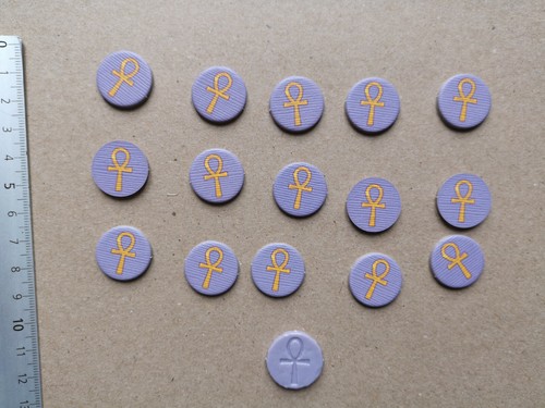Anubis violet plastic ankh - violet,