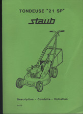 (153) STAUB Description Conduite et entretien Tondeuse 21 SP