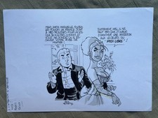 FÉLIX MEYNET DESSIN ORIGINAL POUR MIDI LIBRE 1997 21 x 30 cm