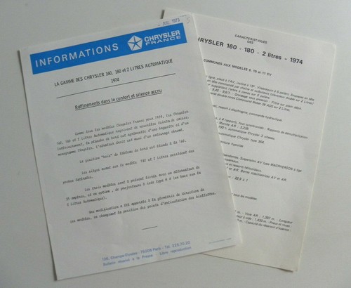 Feuillets informations dossier