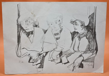 2 lithographies XXème - Portraits - Livia Vajda