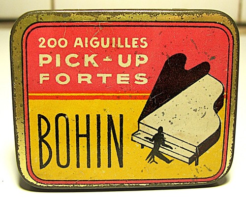 Boîte aiguilles gramophone - boîte,