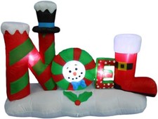 Lighted inflatable noel - ft.,