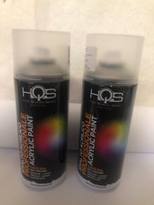 LOT DE 2 BOMBE DE VERNIS INCOLORE MAT DE MARQUE HQS PROFESSIONNEL (1.1266.1)