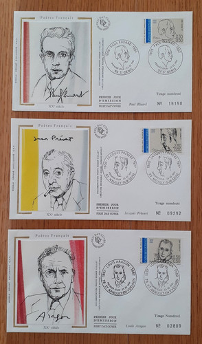 Lot enveloppes 1er jour - 1er,