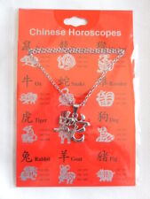 signe chinois SERPENT PENDENTIF AVEC PETITE CHAINETTE - HOROSCOPE