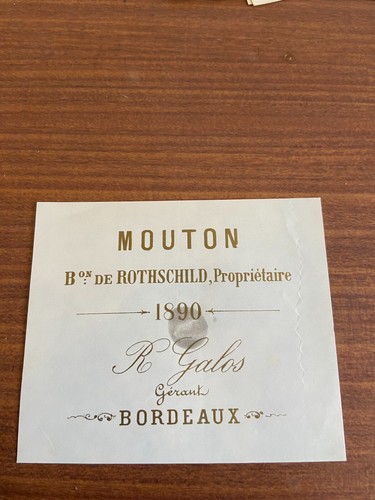 Etiquette château mouton - etiquette,