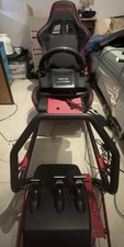 Cockpit Simracing Siège OPLITE + volant Logitech G29 + pédalier 3 pédales