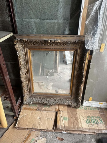 Miroir ancien rectangulaire - , à