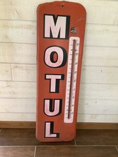 Plaque thermomètre Motul en tôle années 60