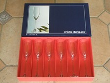 Coffret de 6 verres flutes à champagne en CRISTAL D'ARQUES modèle LUTECE