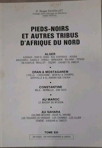Livre pieds noirs autres - pieds, et