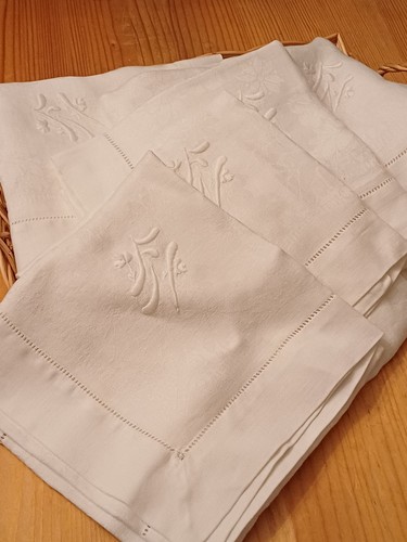 Ancienne serviette table - de,