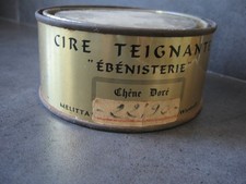 Boîte 250 ml cire d'abeilles teignante ébénisterie  chêne doré