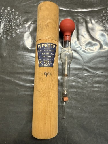 Ancienne pipette densimétrie - ancienne,