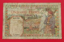 Billet 50 Francs BANQUE DE L'ALGERIE 29-11-1944