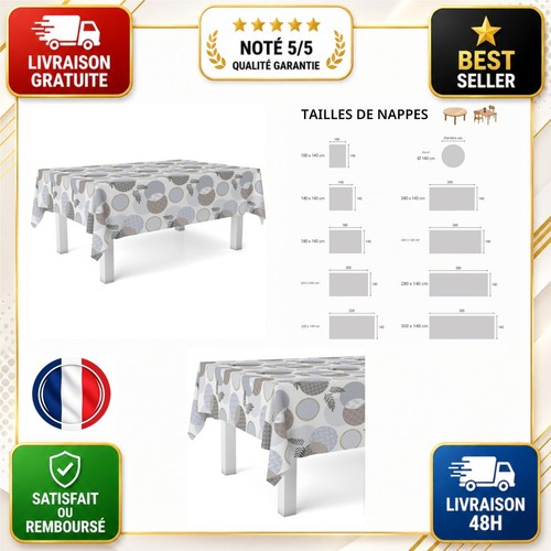 Nappe ronde toile cirée