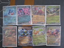 pokemon lot de 8 cartes ex de divers extensions de Ev8 à Ev3.5