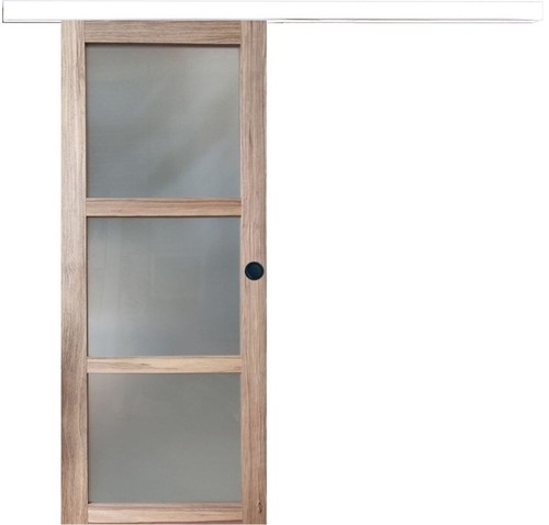 Porte coulissante bois frake - porte,