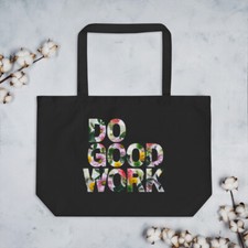 Large organic tote bag "DO