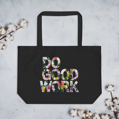 Large organic tote - bag, "do