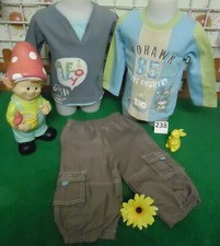 lot 9 vêtements enfant 12 mois garçon,pantalon,sweat,jean,gilet,pull ...........