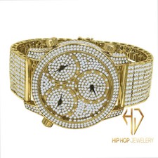Yellow gold tone men watch - yellow, men's