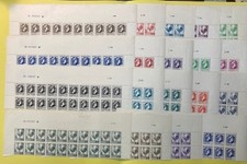 FRANCE YVERT 630-648 SCOTT 477-495 " GALLIC COCK MARIANNE SET BLOCK 20 " MNH VF