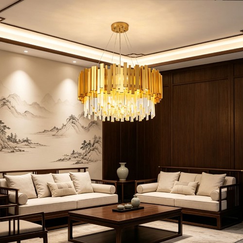 Luxueux lustre moderne led - À,