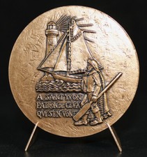 Médaille Saint Yves Hélory de Kermartin Erwan Tréguier Yvon marin breton phare