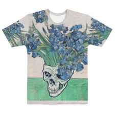 Punk Van Gogh Irises Skull