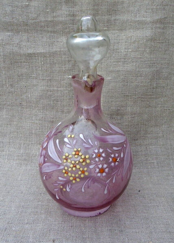 Ancien flacon carafe verre - en,