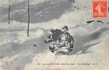 CPA 73 LES SPORTS D'HIVER DANS LES ALPES / EN BOBSLEIGH