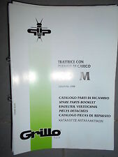 GRILLO micro tracteur - porteur plateau benne 24M : catalogue pièces détachées