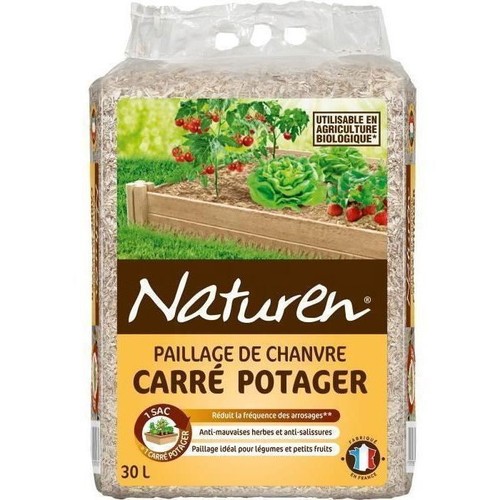 Paillage carré potager uab - paillage,