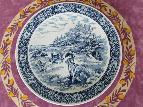 Grand plat boch 5cm faience - grand, 39,5cm