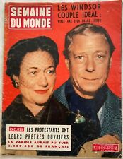 SEMAINE DU MONDE n° 115 du 21 Janvier 1955 Les Windsor couple idéal 20 ans