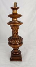 15"French Antique One Carved Wood Trim Posts Pillars Columns Walnut Renaissance
