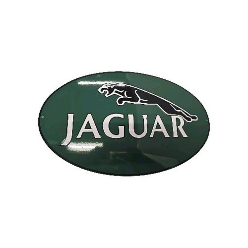 Plaque émaillée jaguar - plaque,