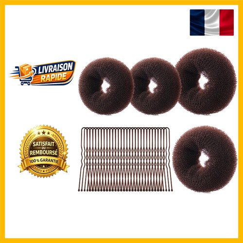 Kit chignons donuts nylon - en,