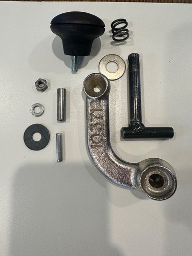 Jotul nickle door handle kit - door,