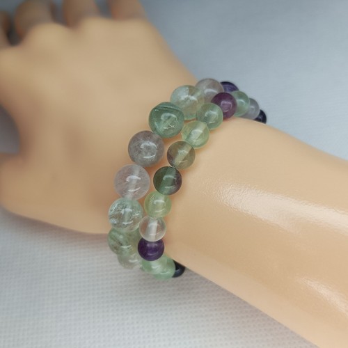 Fluorite bracelet boules - fluorite,